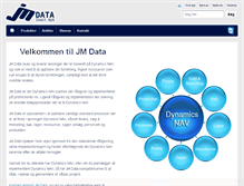 Tablet Screenshot of jmdata.dk
